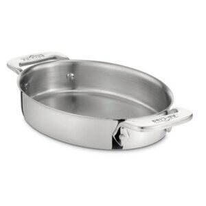 NWT All-Clad STAINLESS STEEL 7" Oval Mini Baker